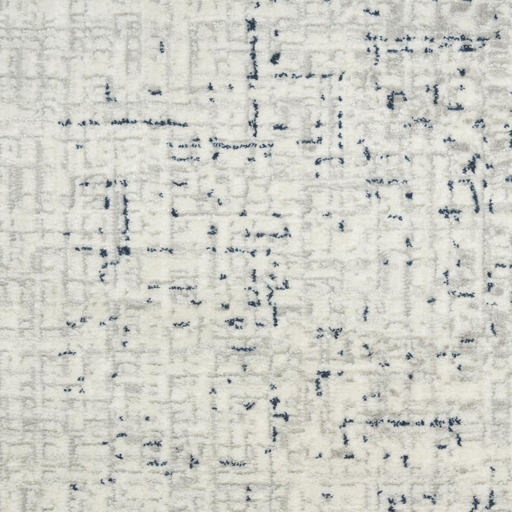 DKNY Grand Street Block Ivory Blue Rug