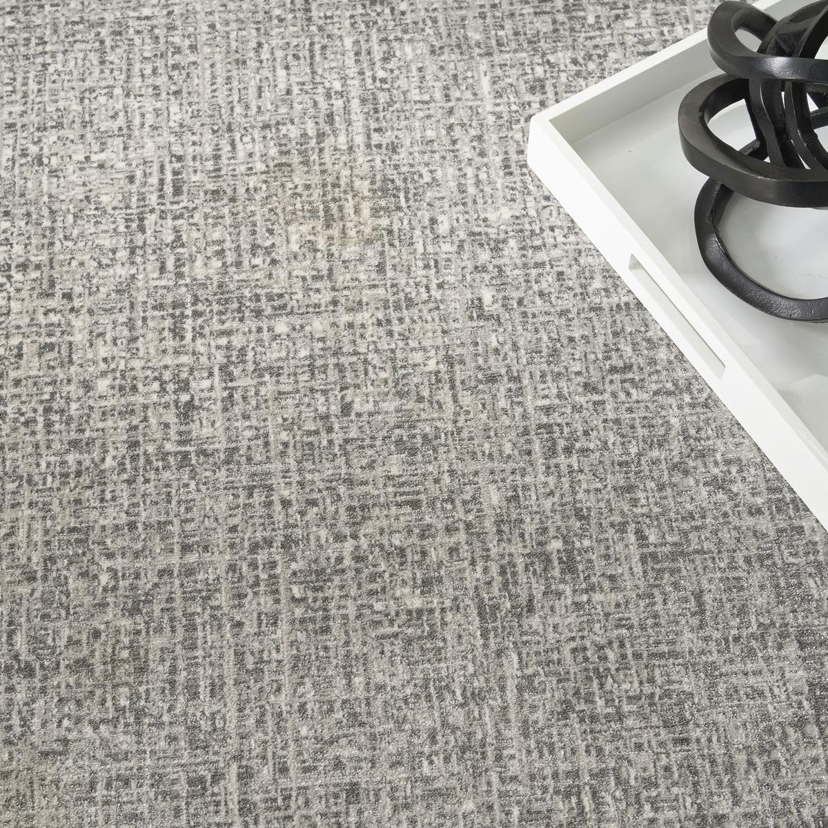 DKNY Grand Street Block Light Grey Rug
