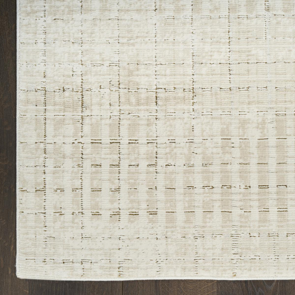 DKNY Grand Street Shimmer Ivory Beige Rug