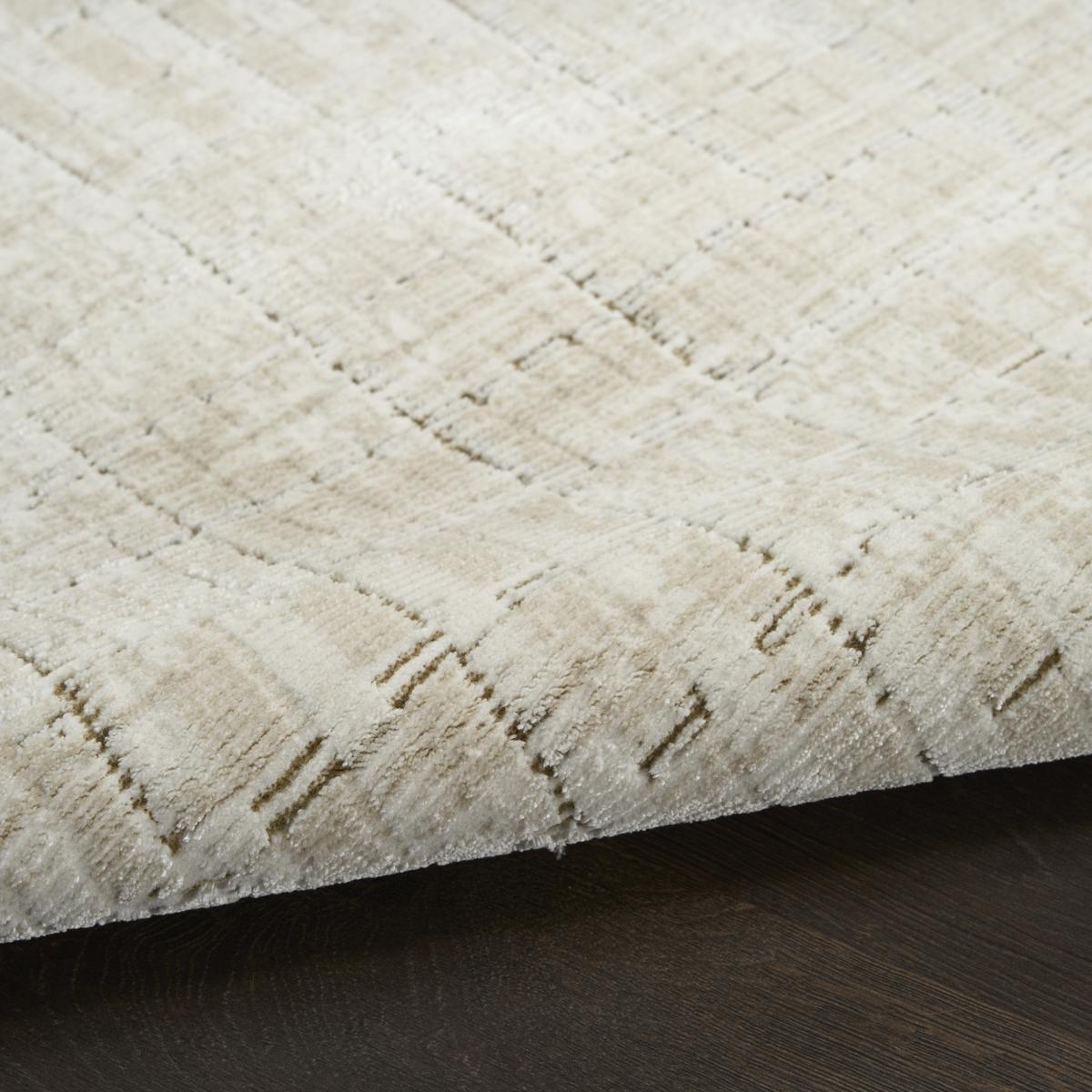 DKNY Grand Street Shimmer Ivory Beige Rug