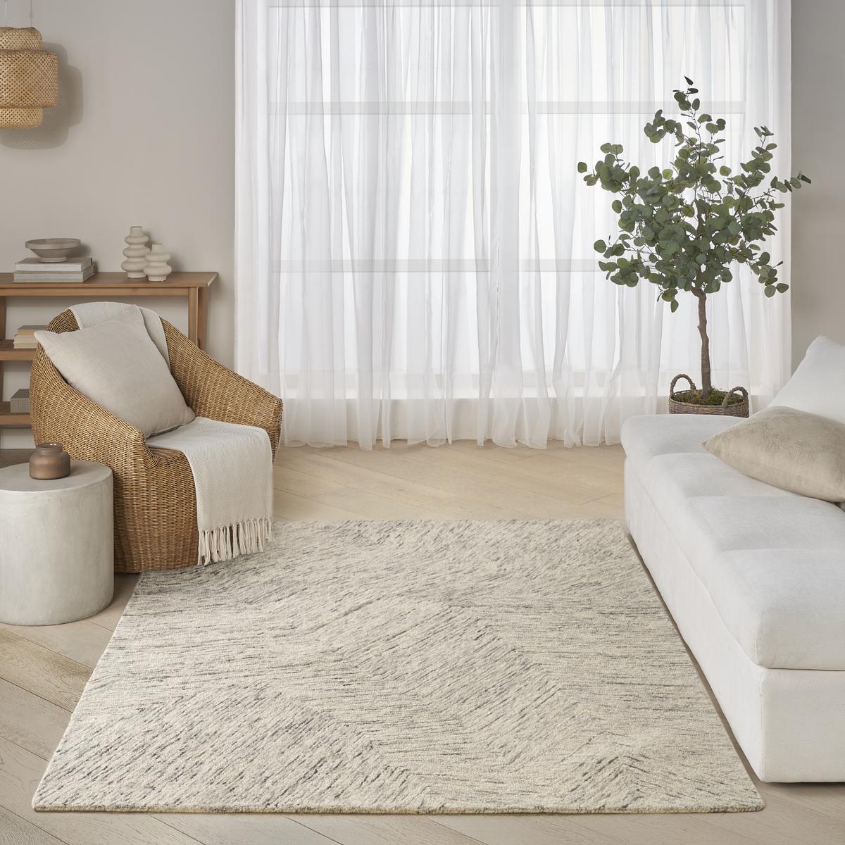 DKNY Pure Angles Grey Rug