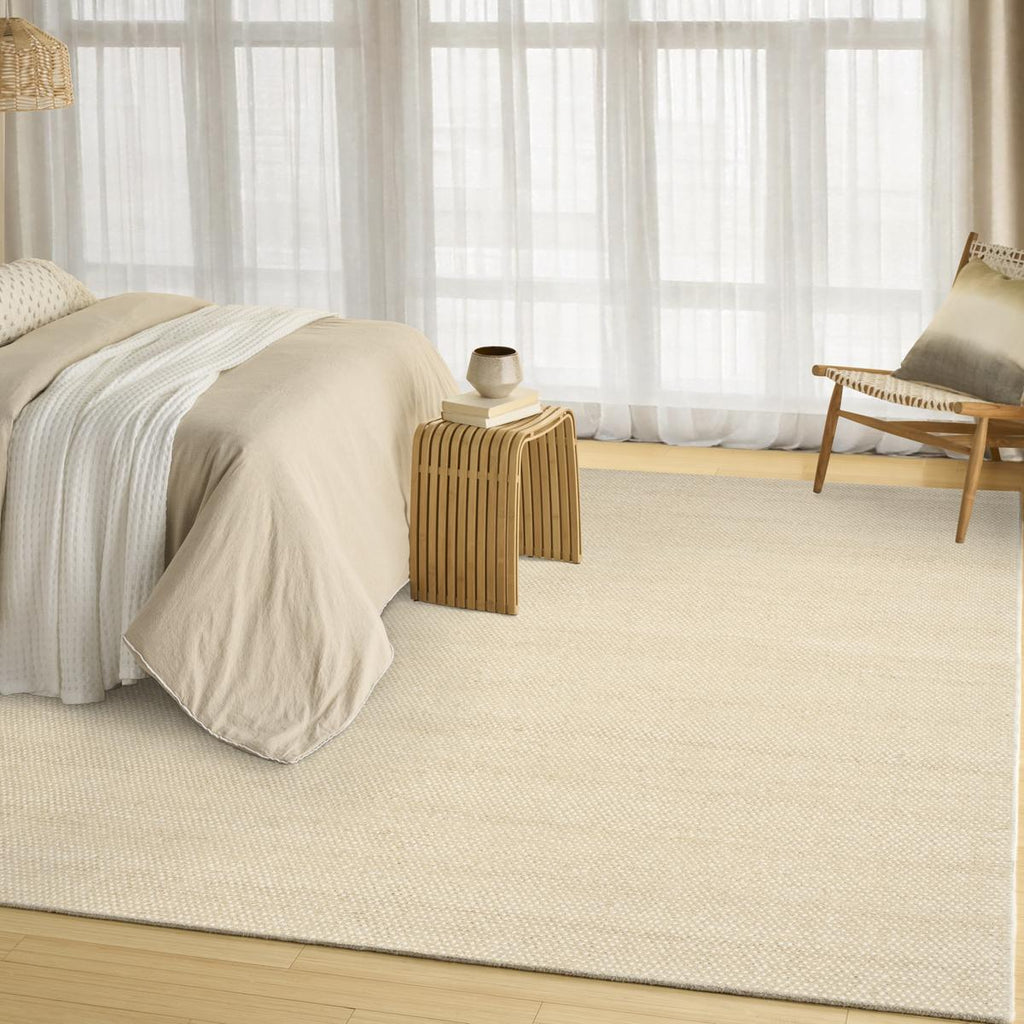 DKNY Rows Ivory Beige Rug
