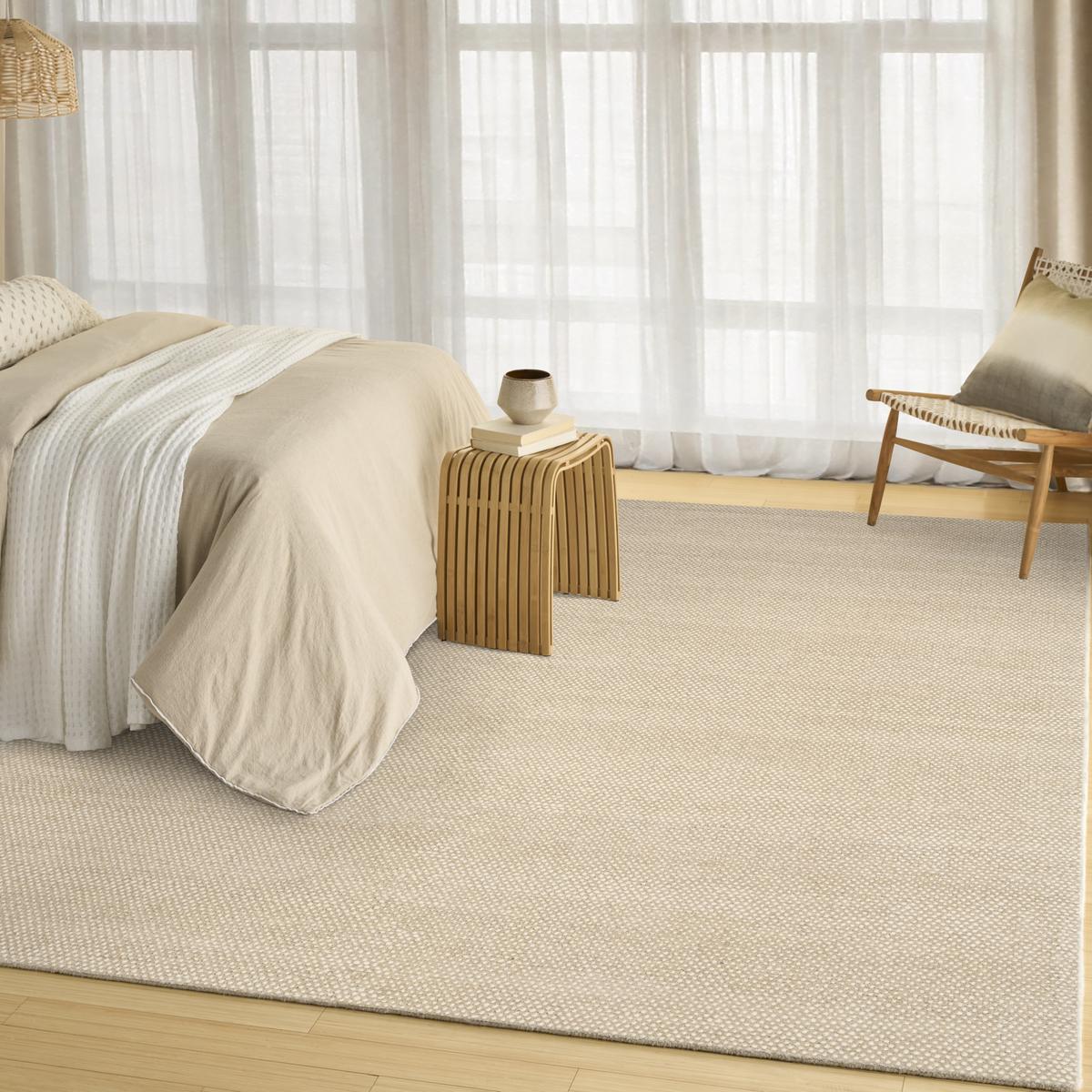 DKNY Rows Ivory Taupe Rug