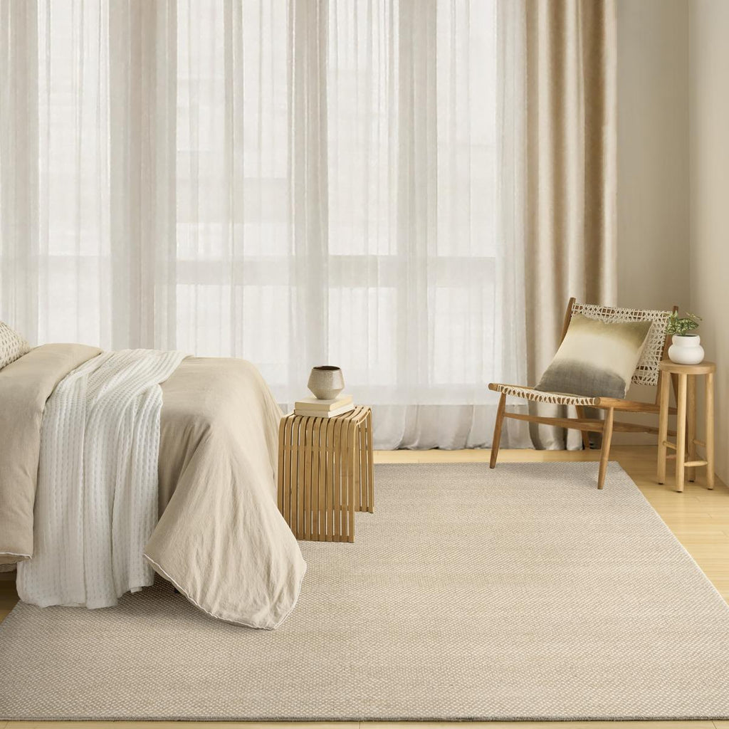 DKNY Rows Ivory Taupe Rug