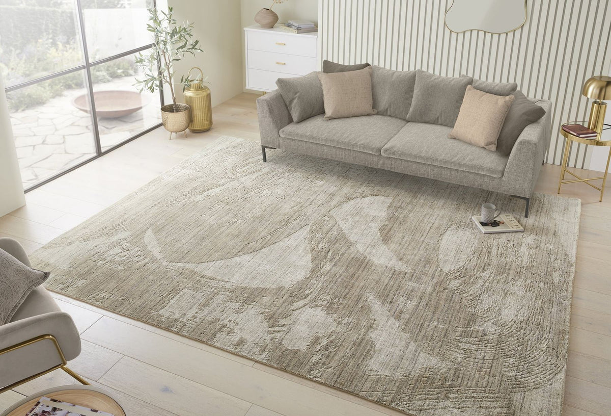 Dune Viscose Drift Beige Rug