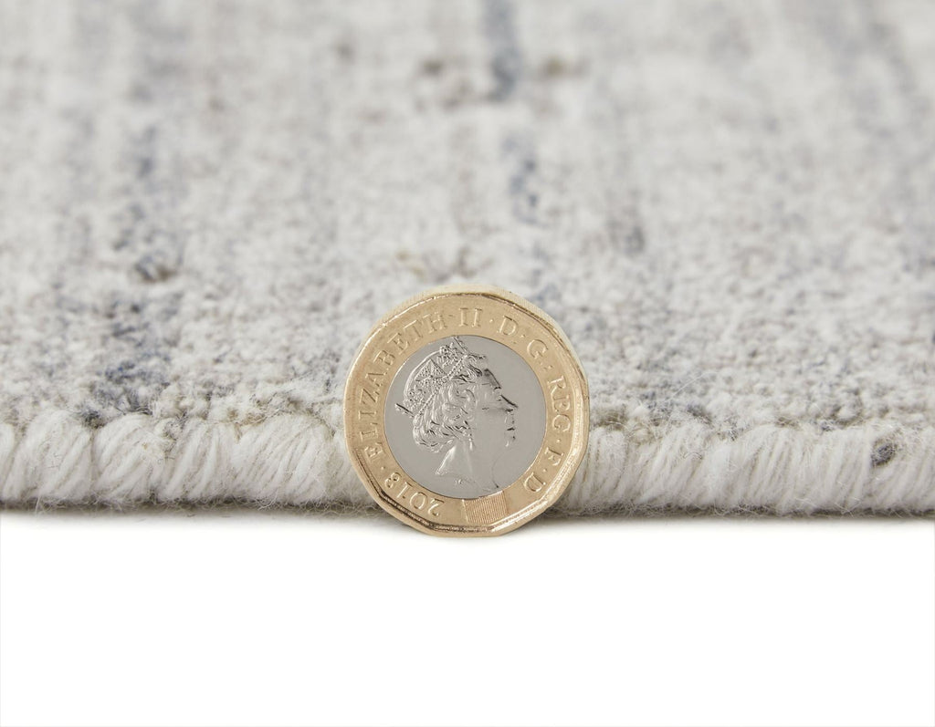Dune Viscose Drift White Light Blue Rug