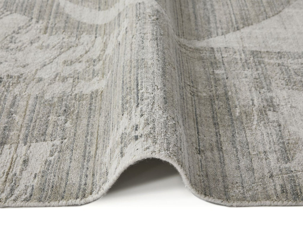 Dune Viscose Drift White Light Blue Rug
