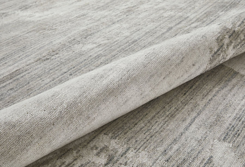 Dune Viscose Drift White Light Blue Rug