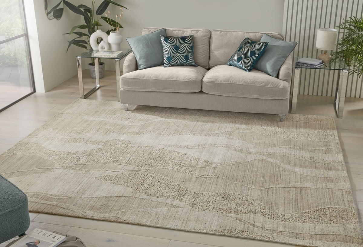 Dune Viscose Wave Beige Rug