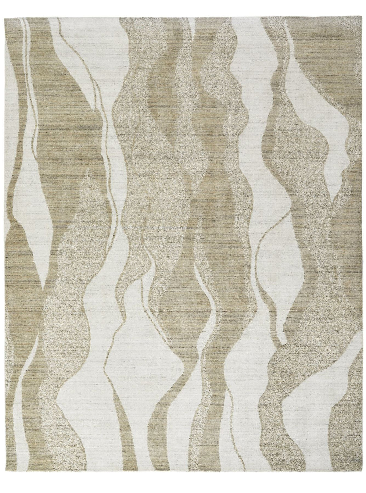 Dune Viscose Wave Ivory Mink Rug