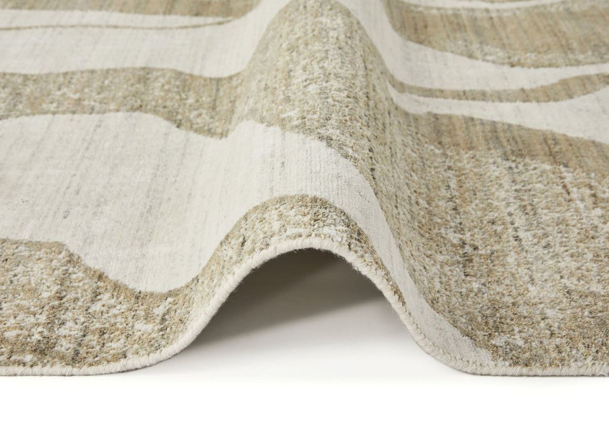 Dune Viscose Wave Ivory Mink Rug