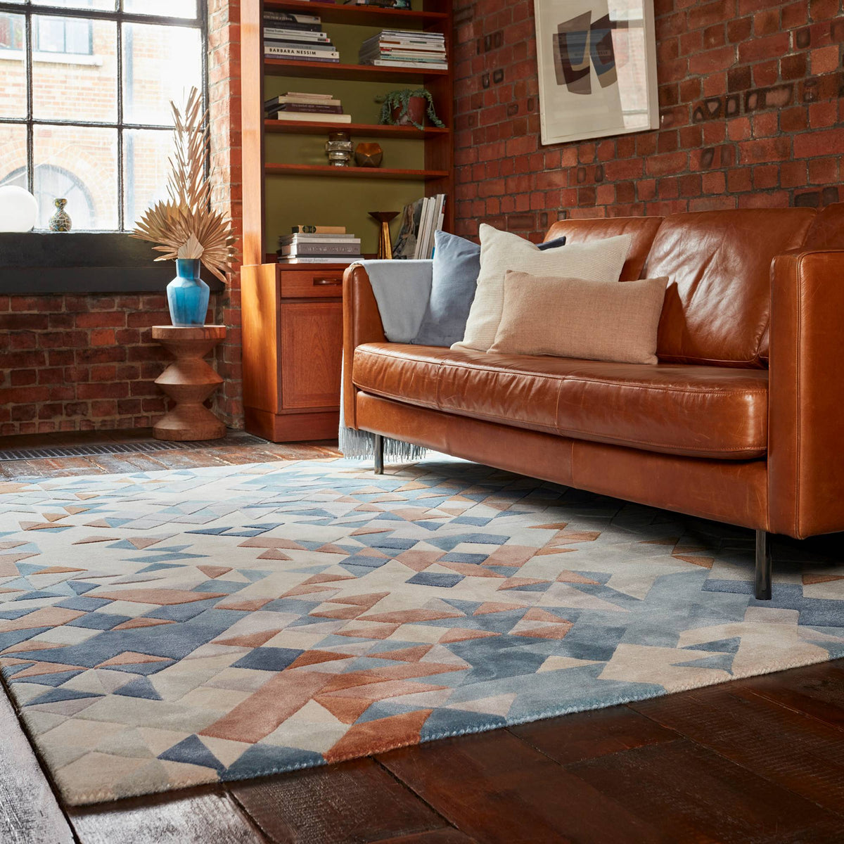Enigma Blue Multi Rug