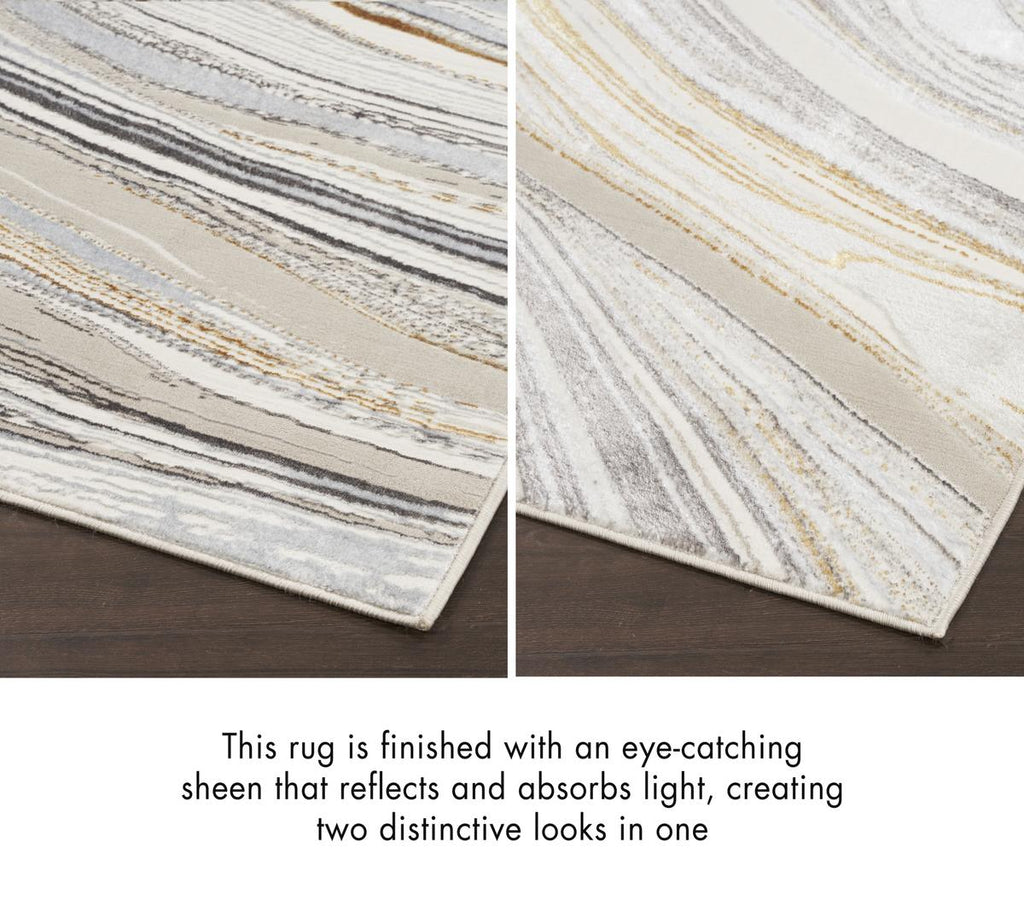 Glitz Agate Grey Gold Rug