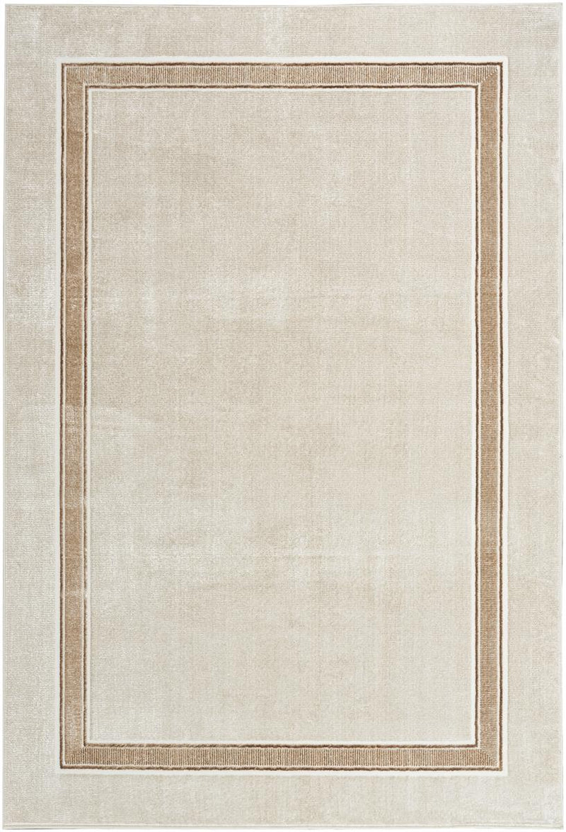 Glitz Border Ivory Cream Rug