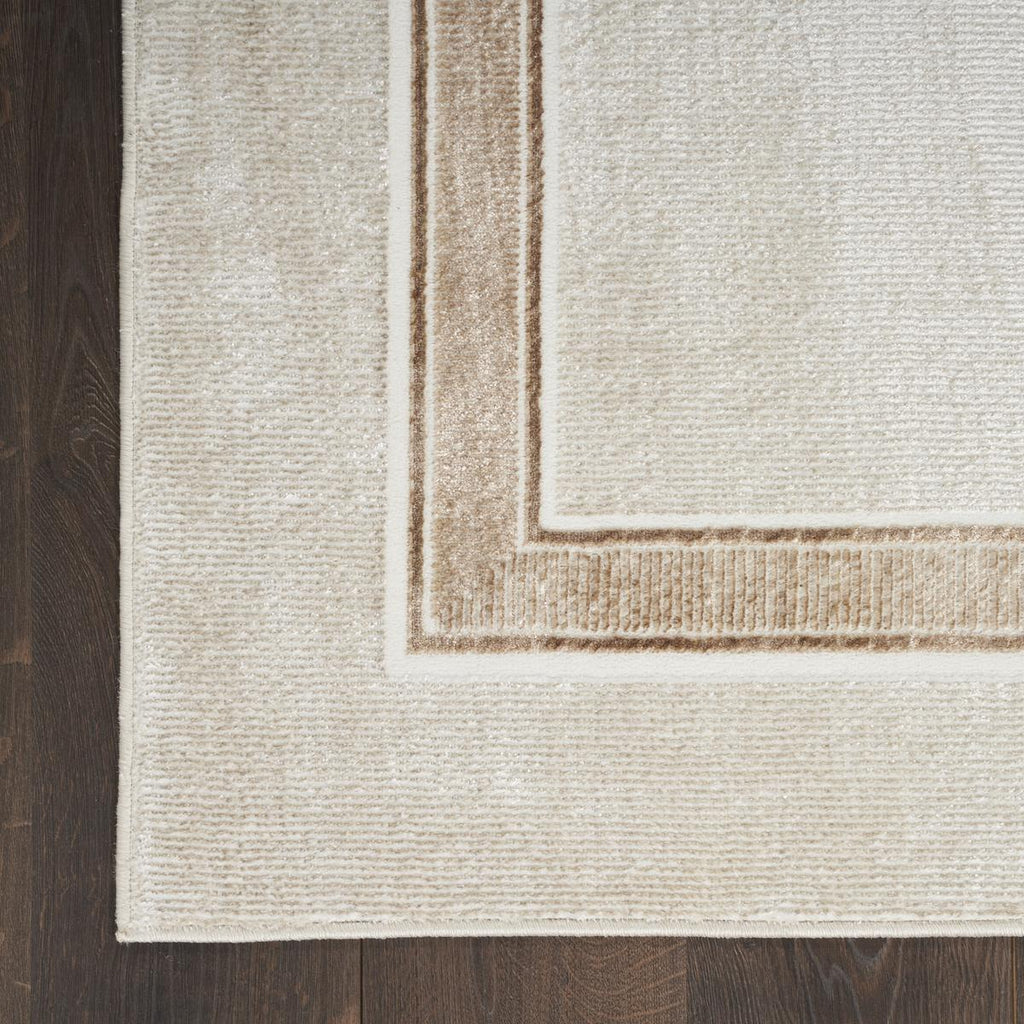 Glitz Border Ivory Cream Rug
