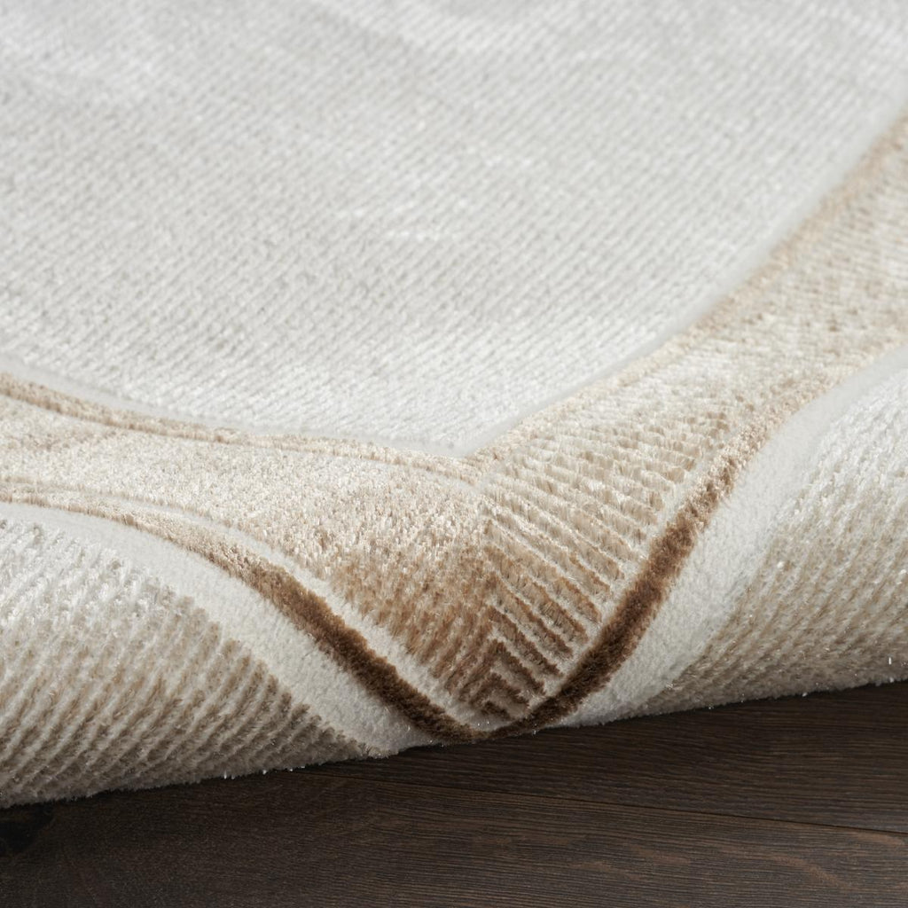 Glitz Border Ivory Cream Rug