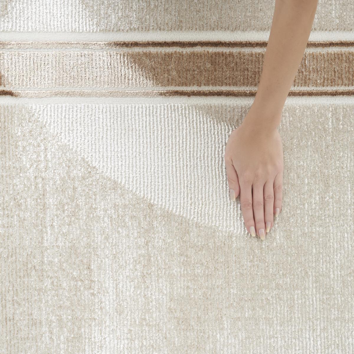 Glitz Border Ivory Cream Rug