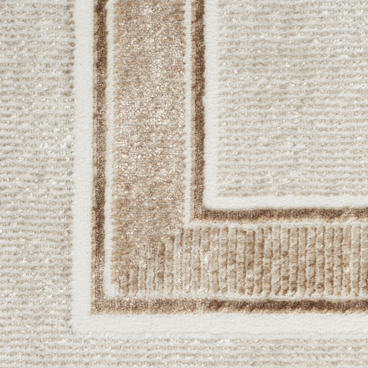 Glitz Border Ivory Cream Rug