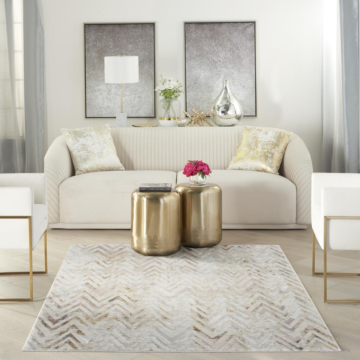 Glitz Chevron Multicolour Rug