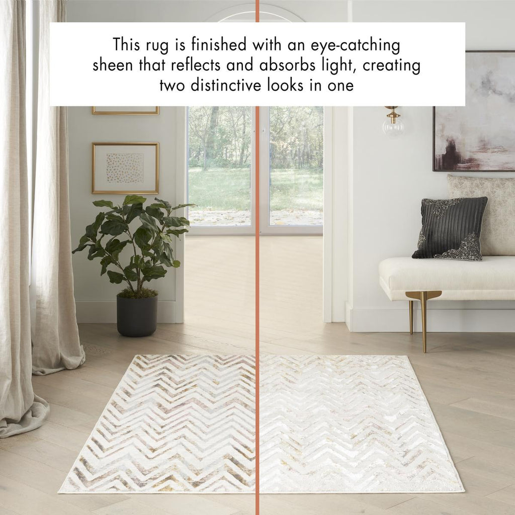 Glitz Chevron Multicolour Rug