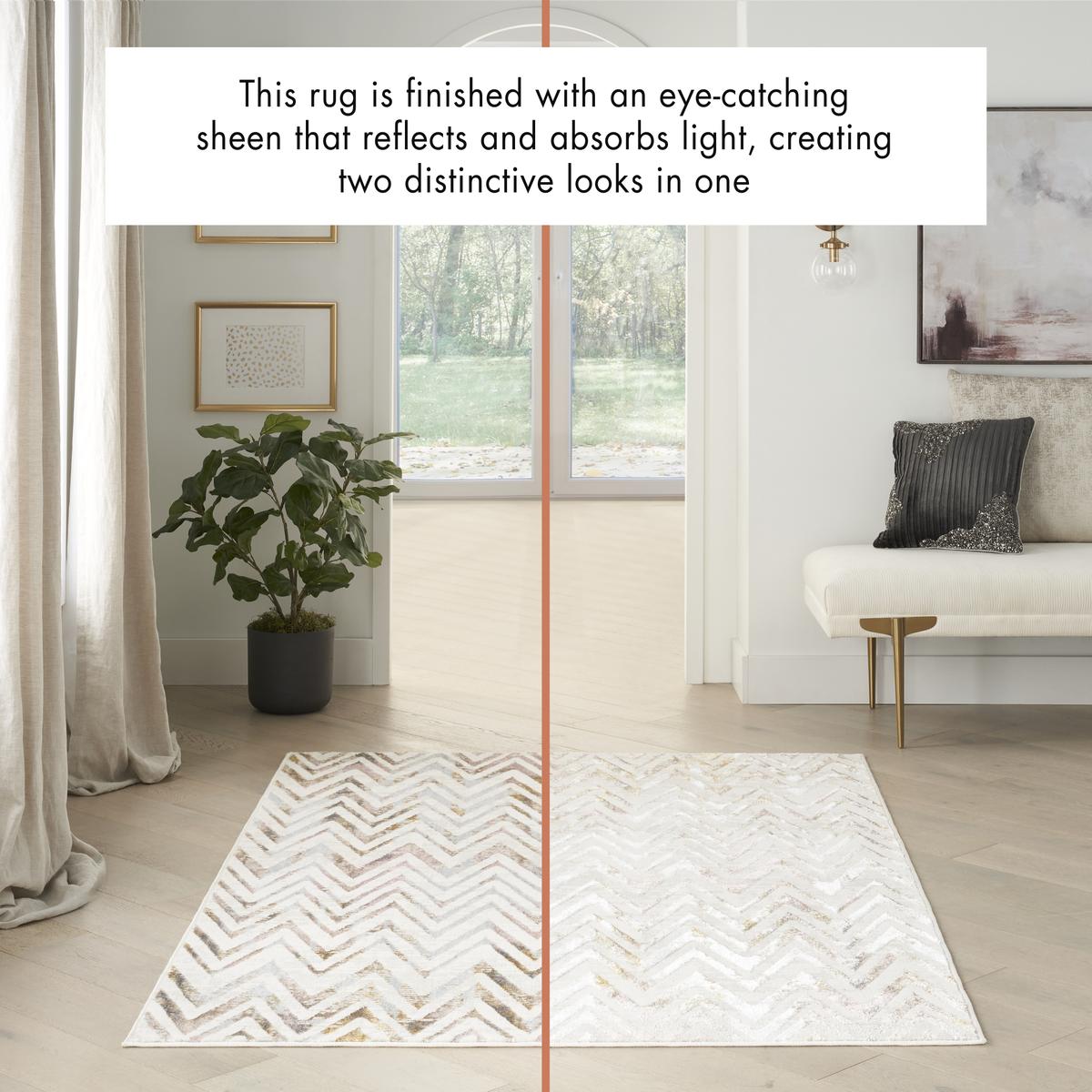 Glitz Chevron Multicolour Rug