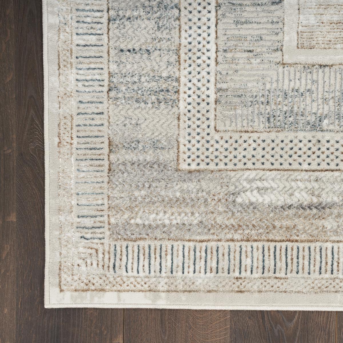 Glitz Frame Ivory Multicolour Rug
