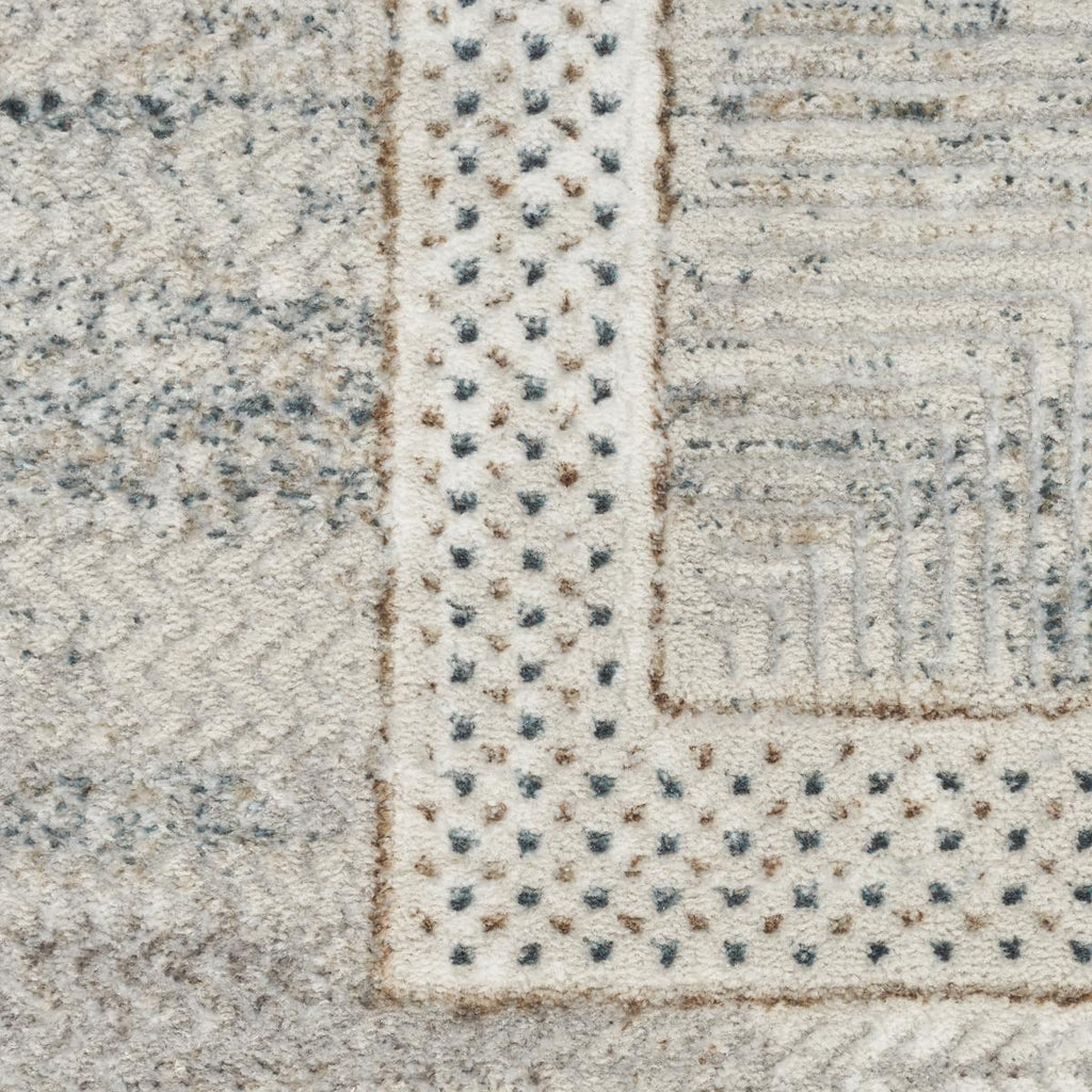 Glitz Frame Ivory Multicolour Rug