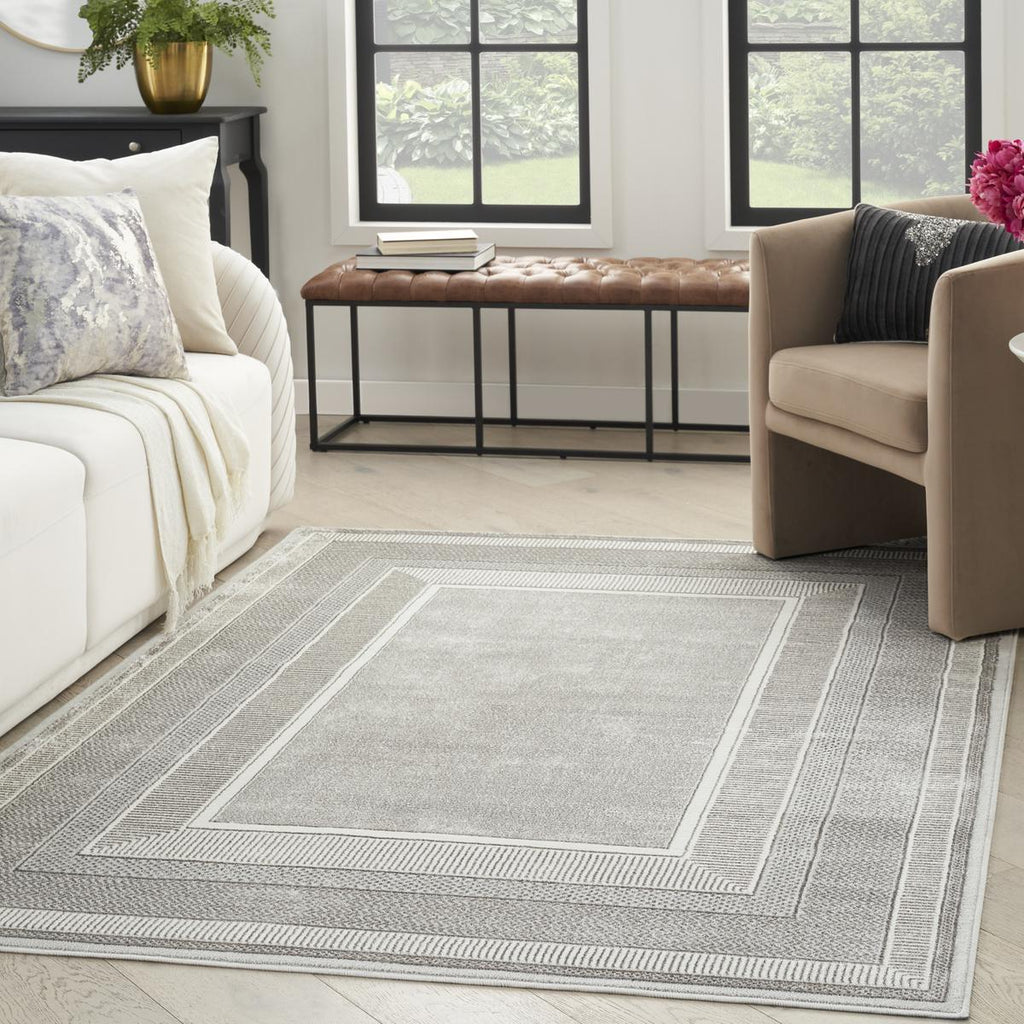 Glitz Frame Silver Rug