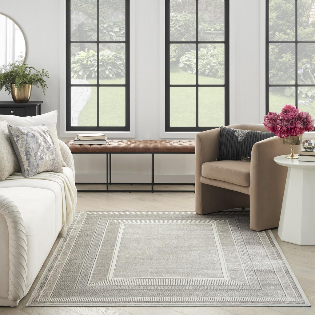 Glitz Frame Silver Rug