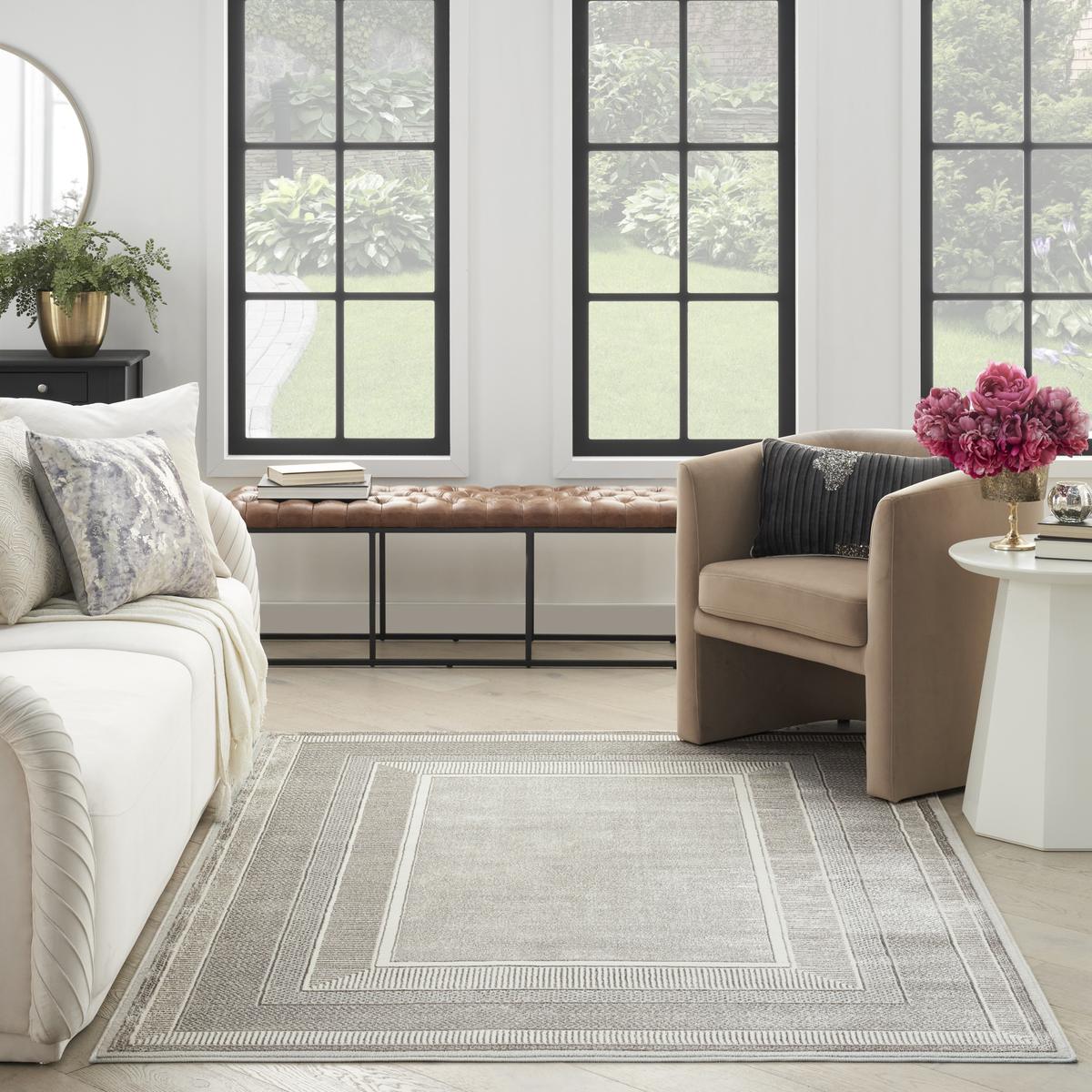 Glitz Frame Silver Rug