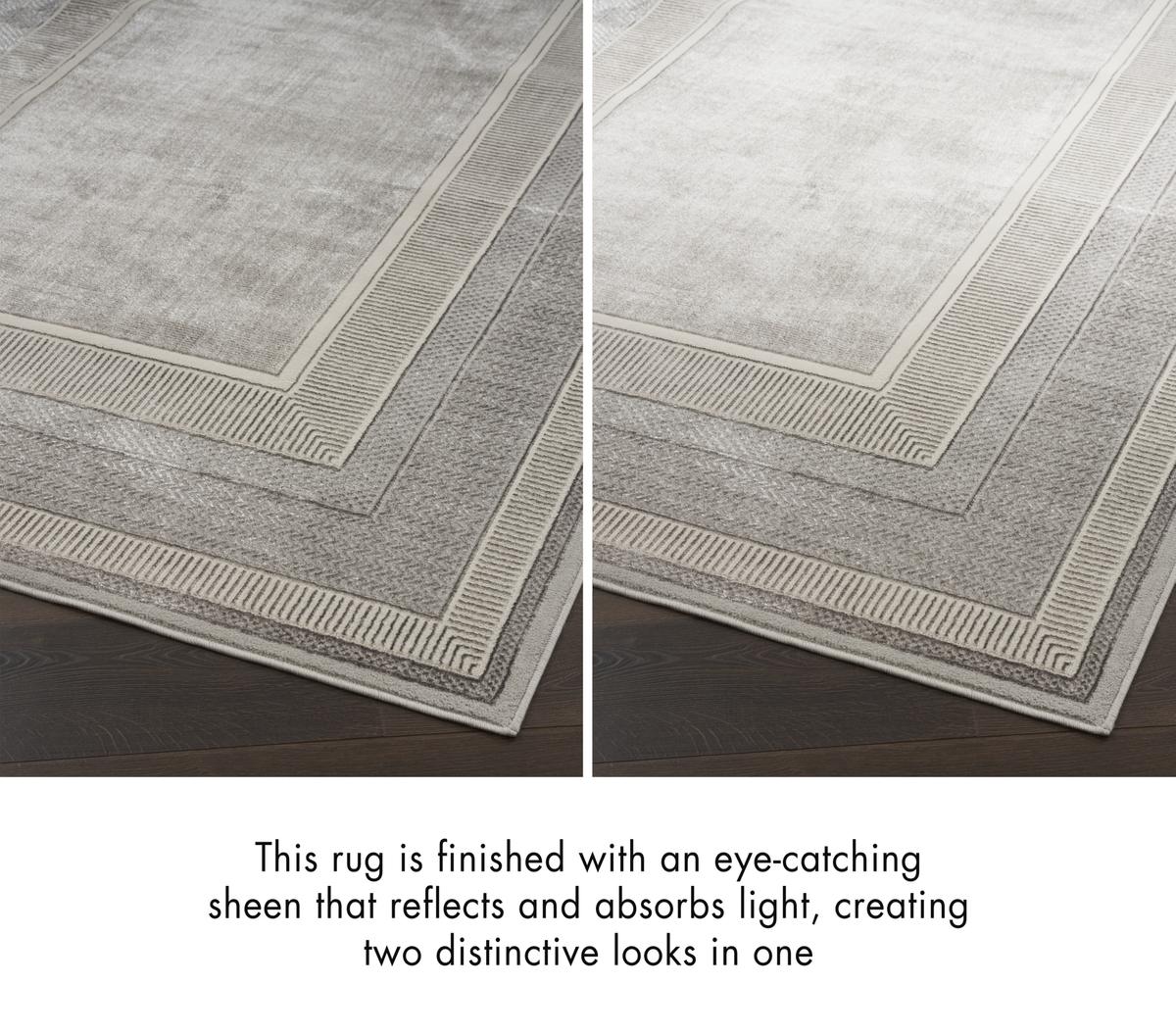 Glitz Frame Silver Rug