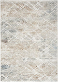 Glitz Lattice Grey Multicolour Rug