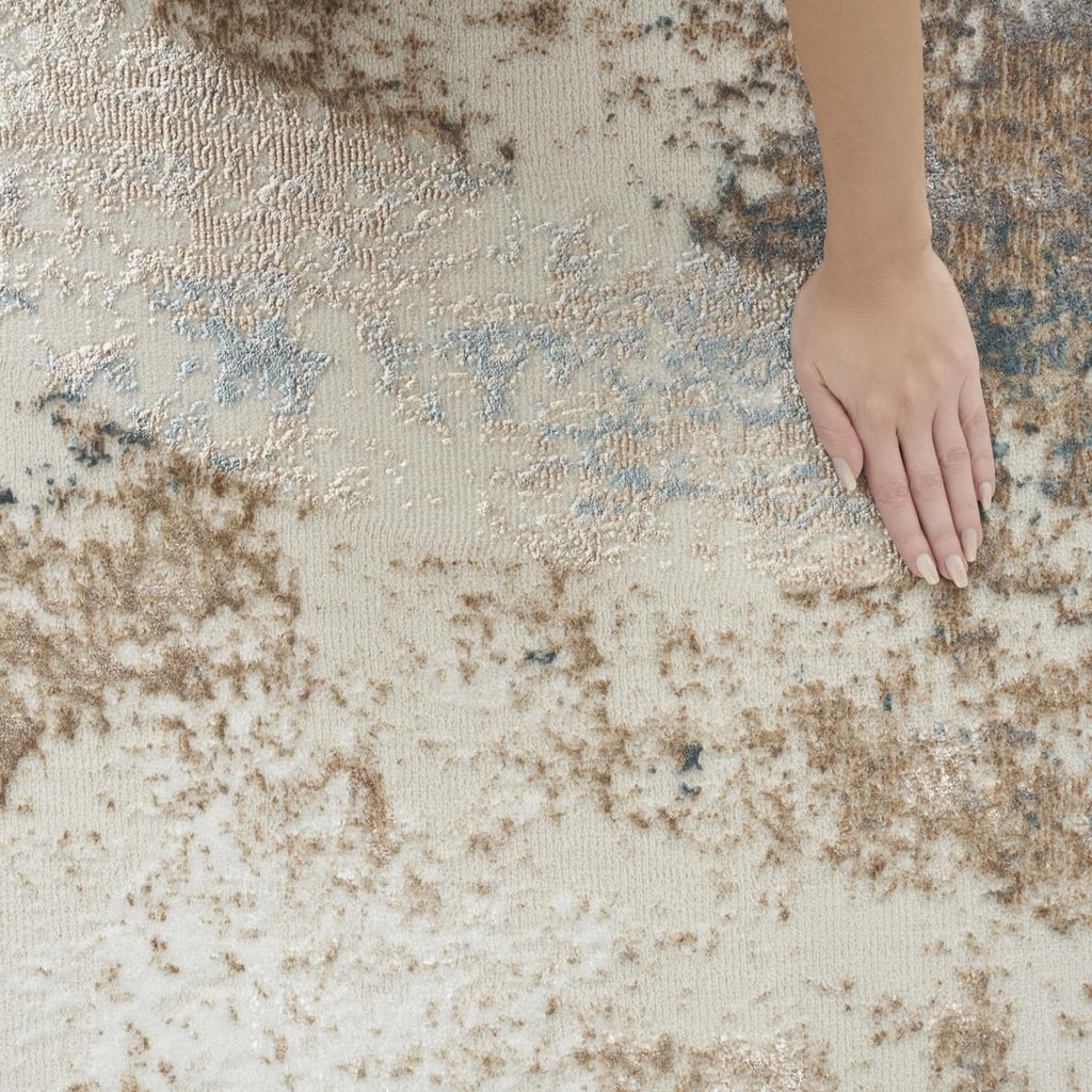 Glitz Patina Taupe Multicolour Rug