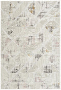Glitz Tile Ivory Multicolour Rug