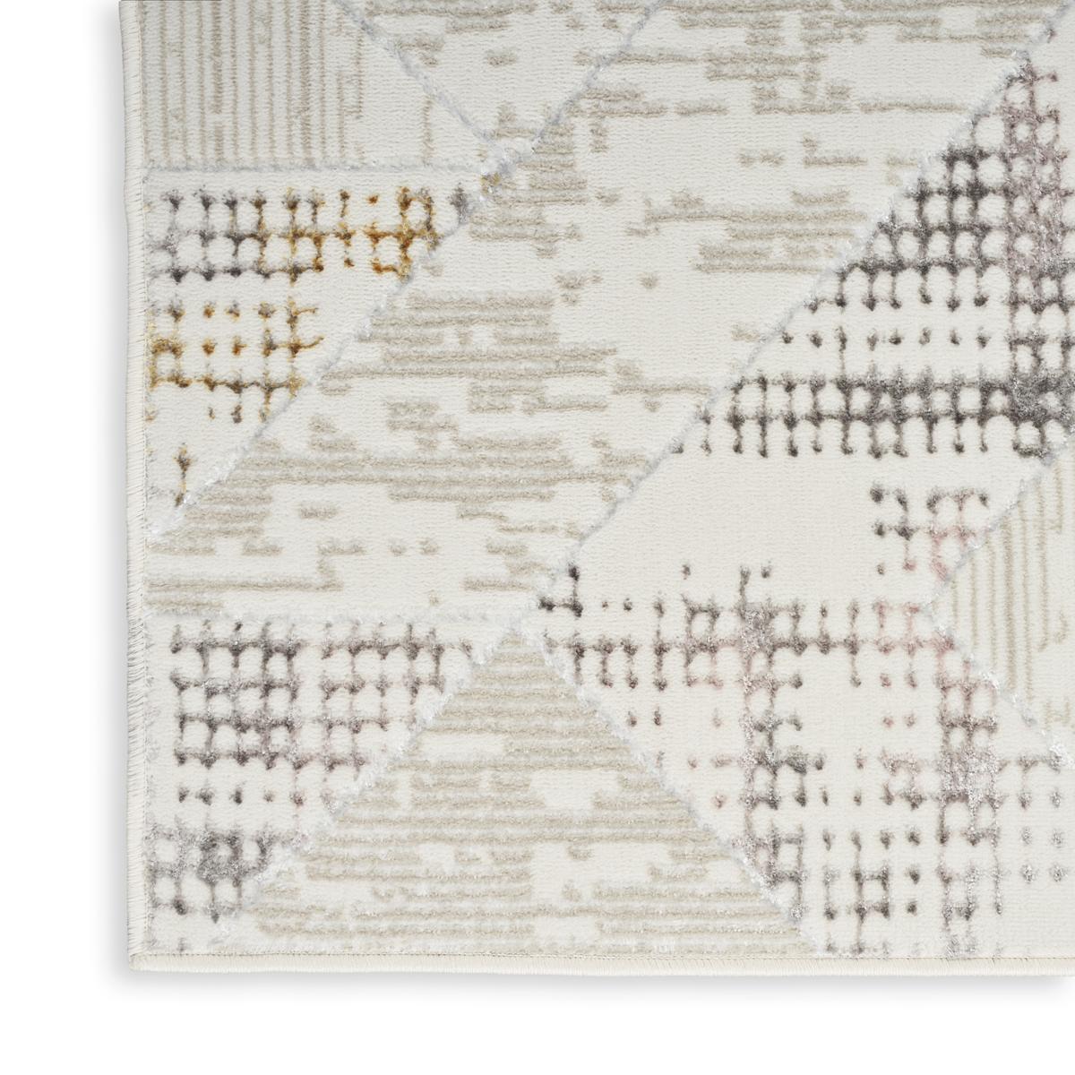 Glitz Tile Ivory Multicolour Rug