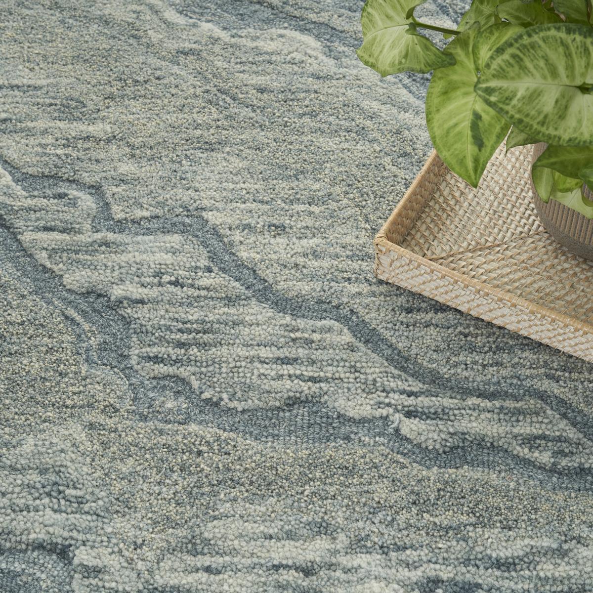 Graceful Blue Rug