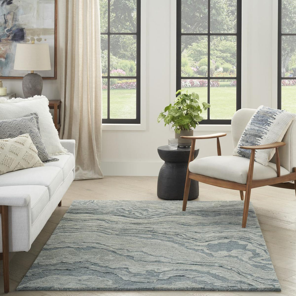 Graceful Blue Rug
