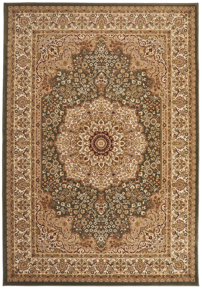 Grand Heritage Medallion Green Rug
