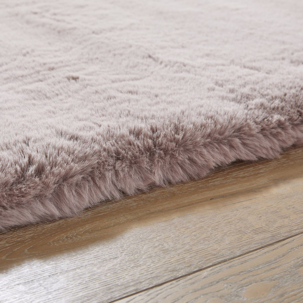 Heavenly Blush Faux Fur Rug