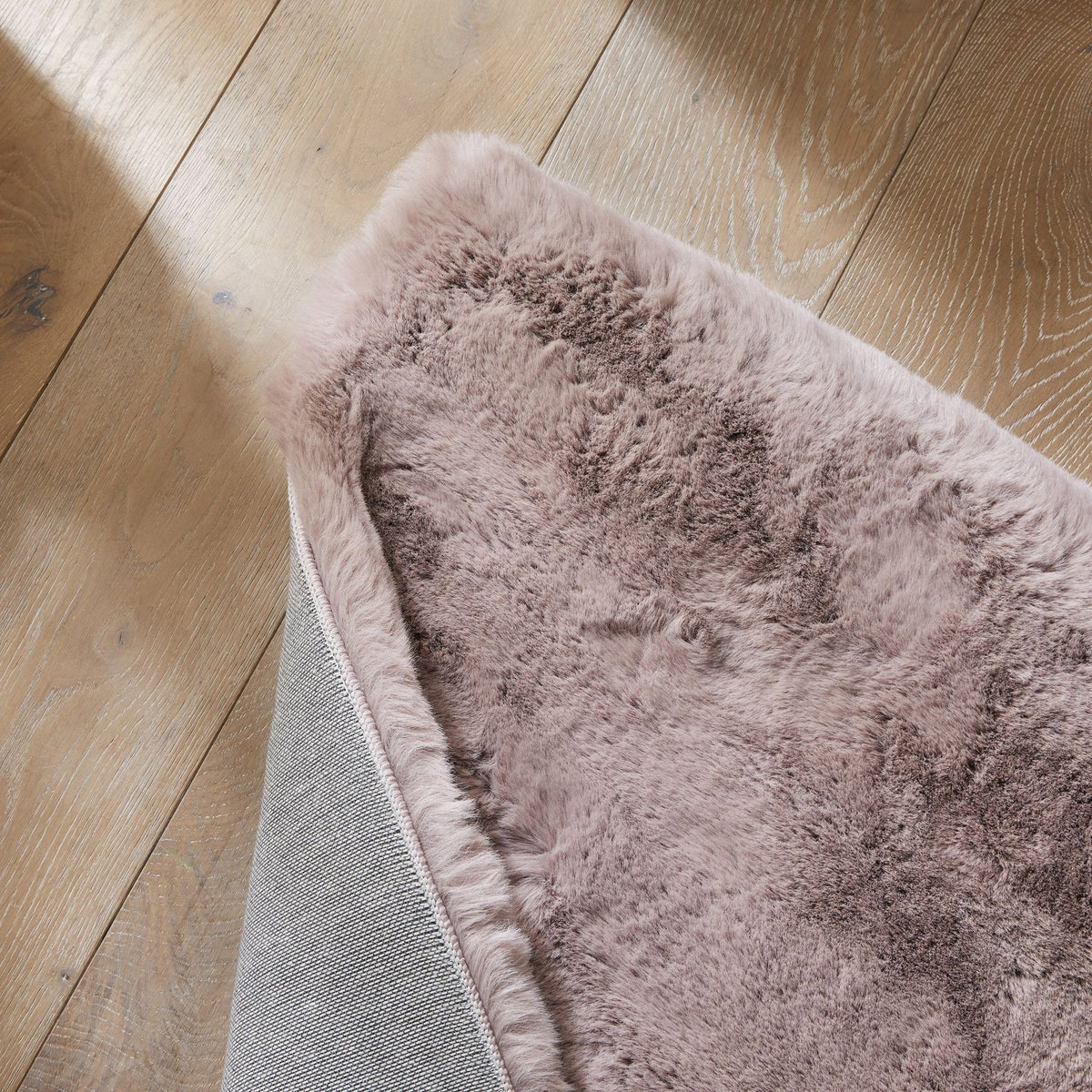 Heavenly Blush Faux Fur Rug