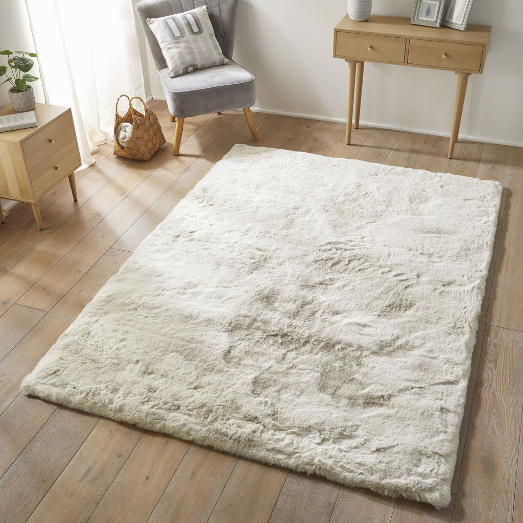 Heavenly Dove Faux Fur Rug