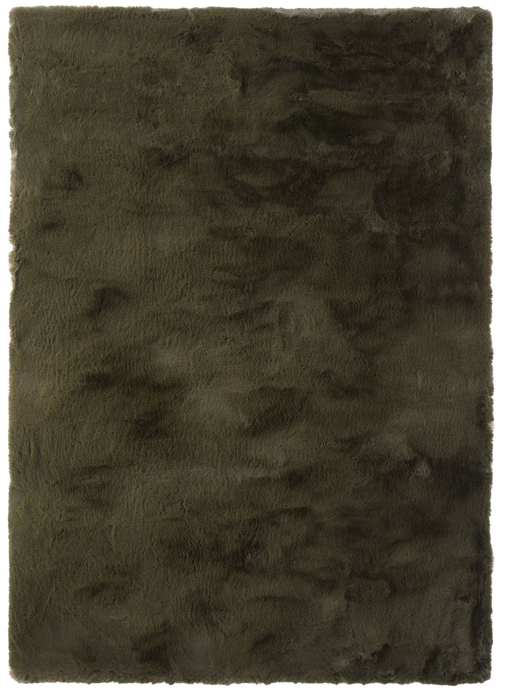 Heavenly Emerald Faux Fur Rug