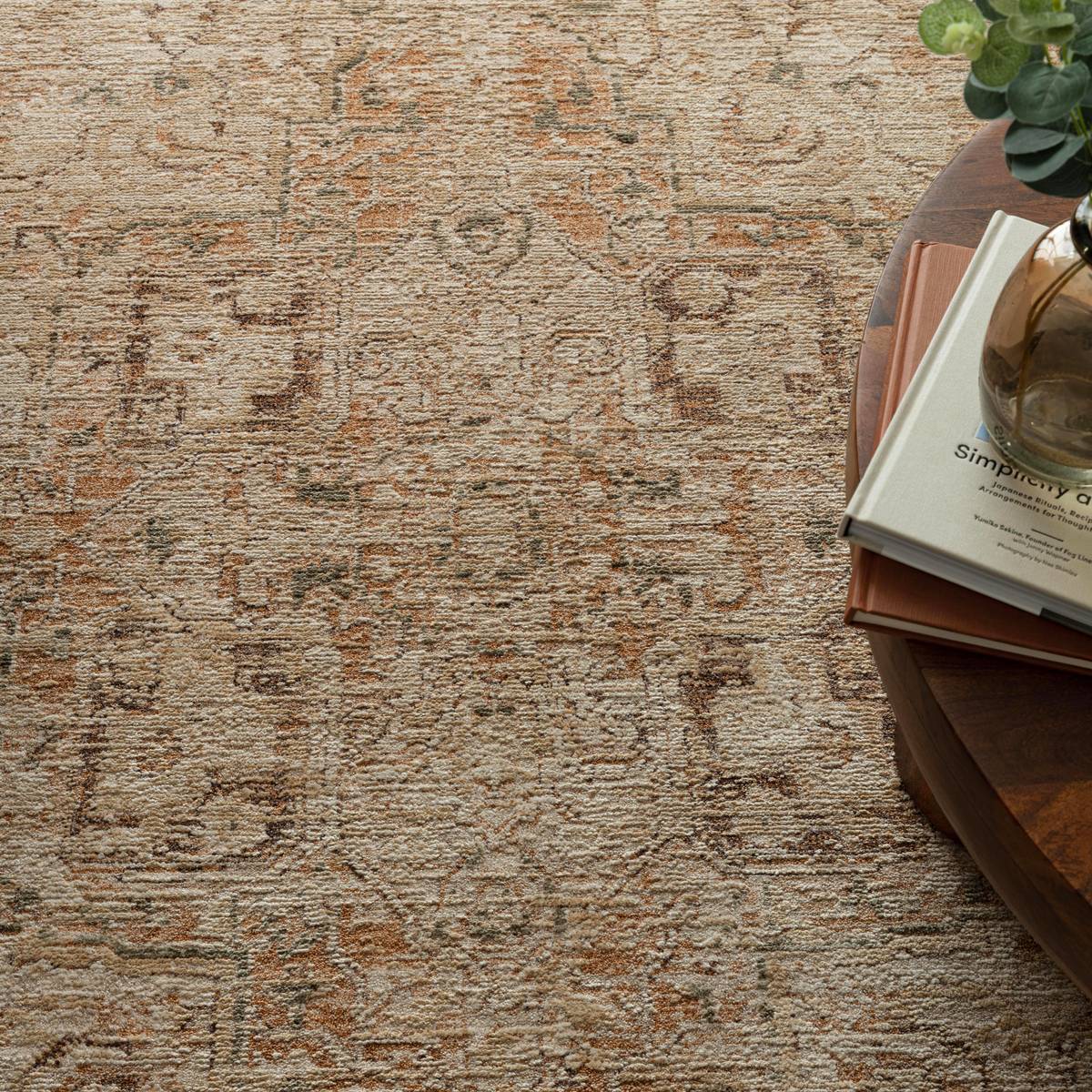 Heriz Serapi Copper Rug