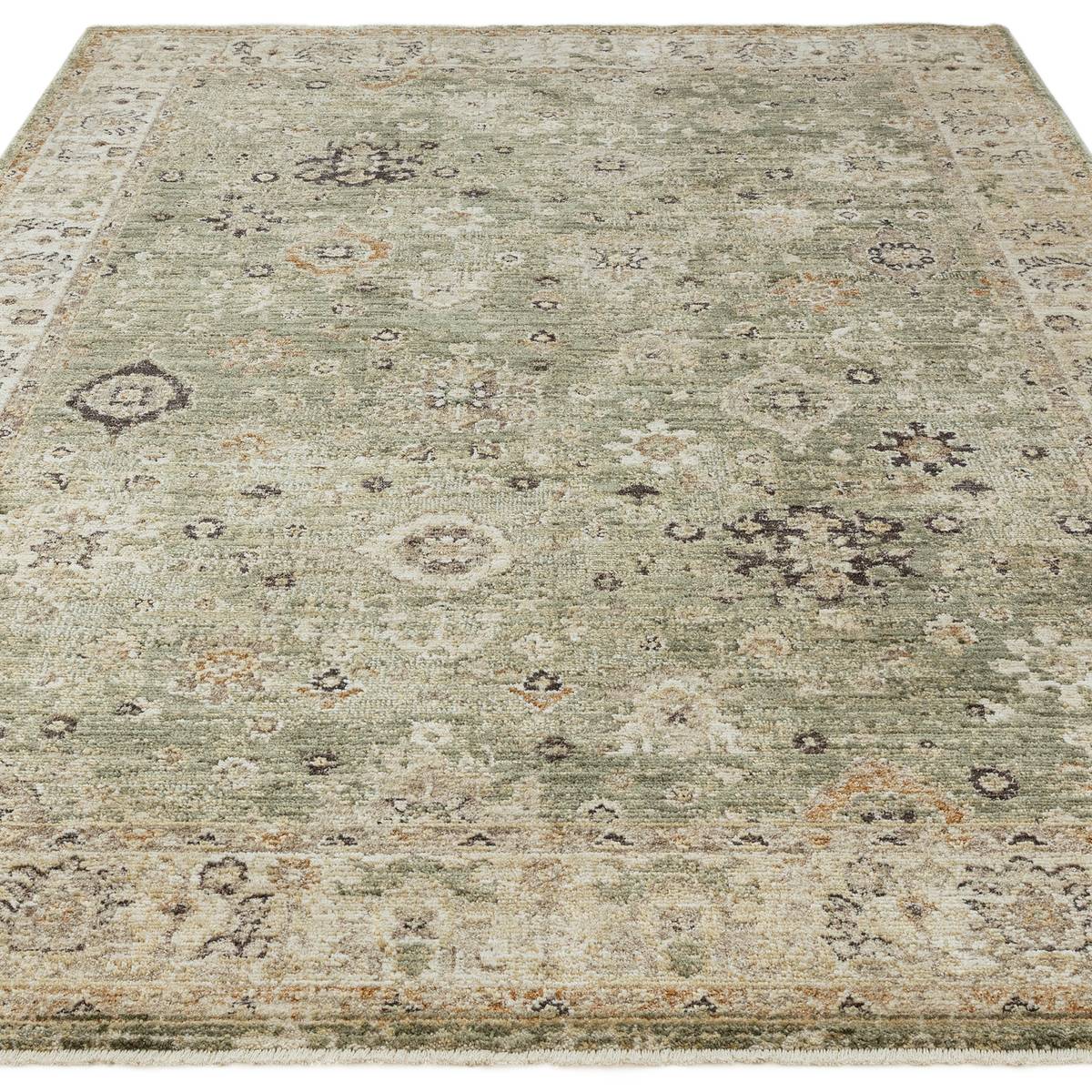 Heriz Ornate Green Rug