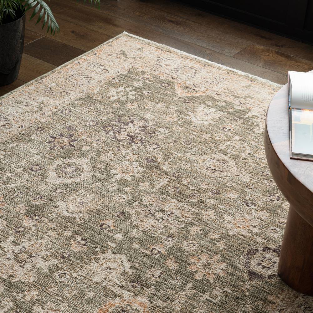 Heriz Ornate Green Rug