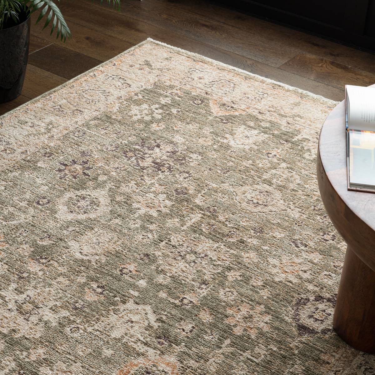 Heriz Ornate Green Rug