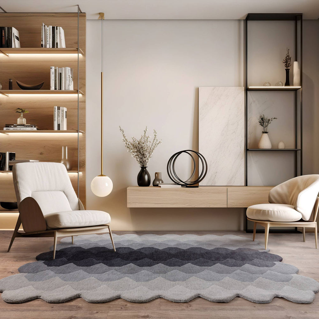 Hive Charcoal Rug