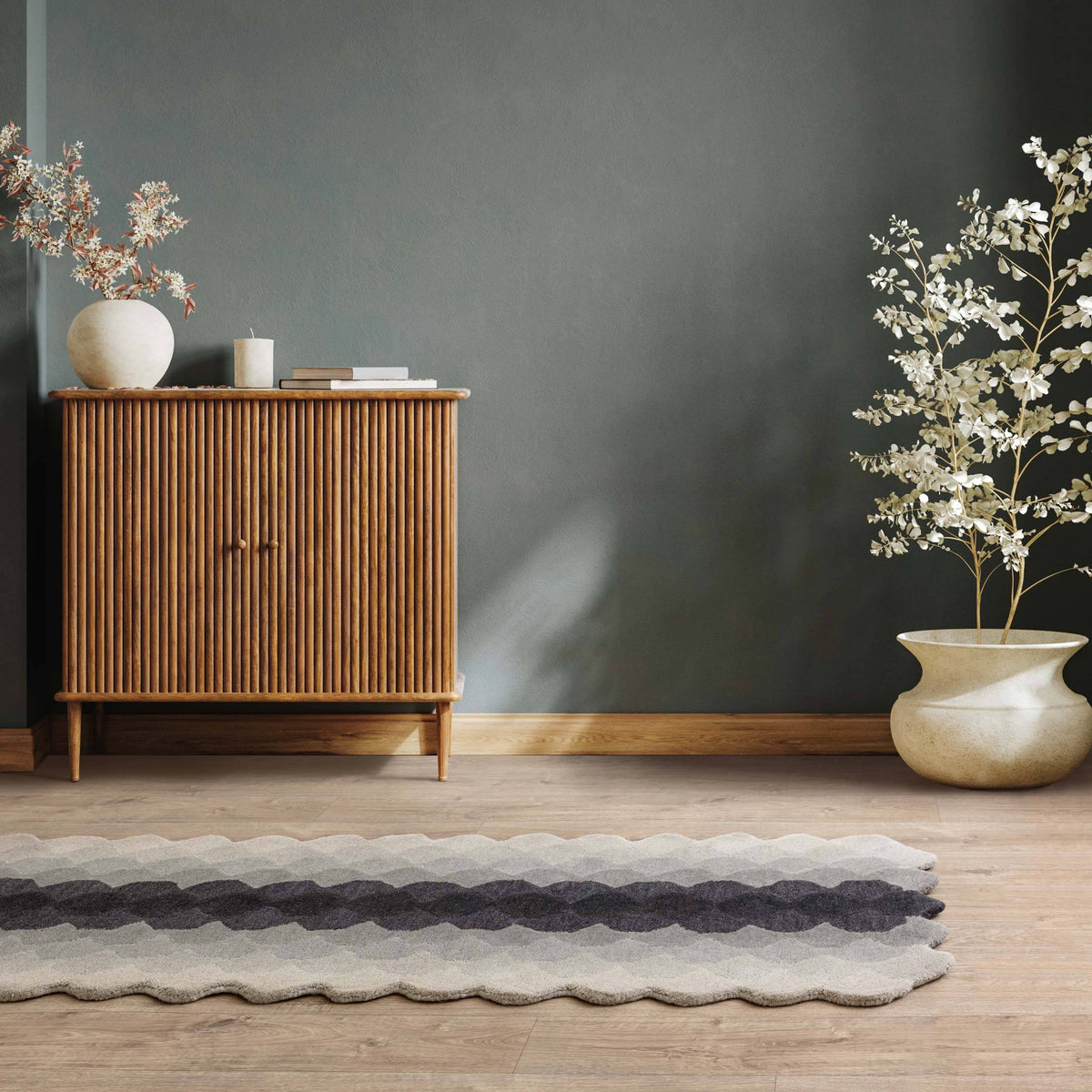 Hive Charcoal Rug