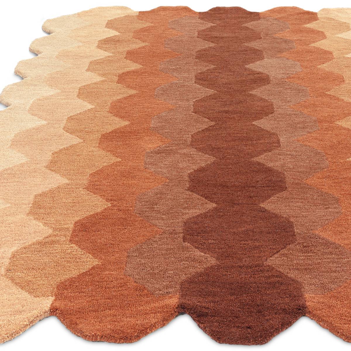 Hive Rust Rug