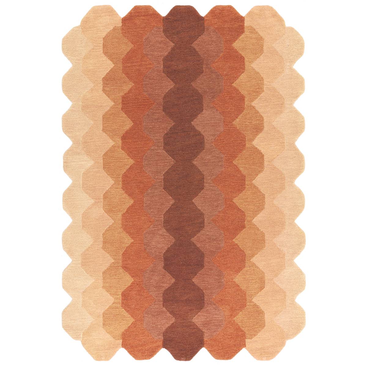 Hive Rust Rug